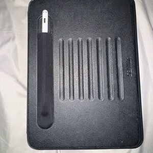 Black iPad Case with Stylus Holder